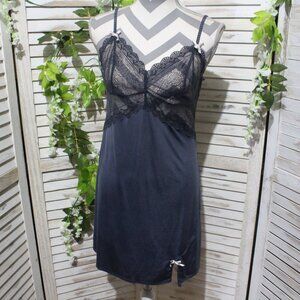 Elle Macpherson Gray Lace Slip - Lingerie